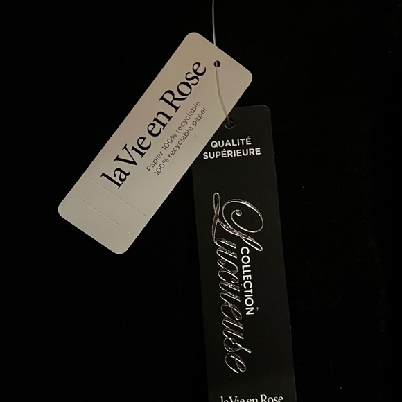 La Vie en Rose plush robe NEW - Picture 4 of 6